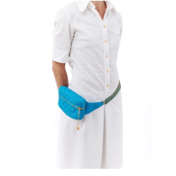 CHANEL CAMELIA MATELASSE TRIPLE CHAIN WAIST POUCH - Picture 16 of 16